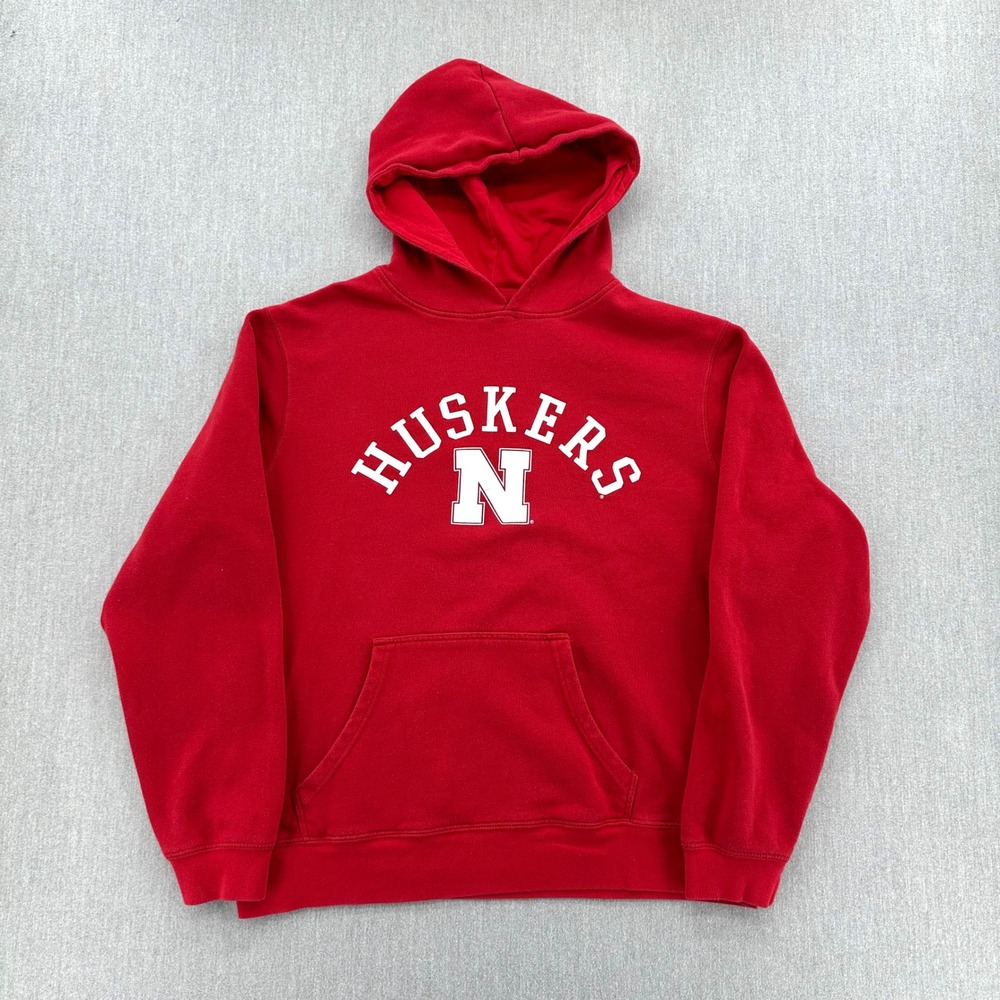 Nebraska Huskers Hoodie Mens XL Red Pullover Sweatshirt NCAA Captivating Apparel